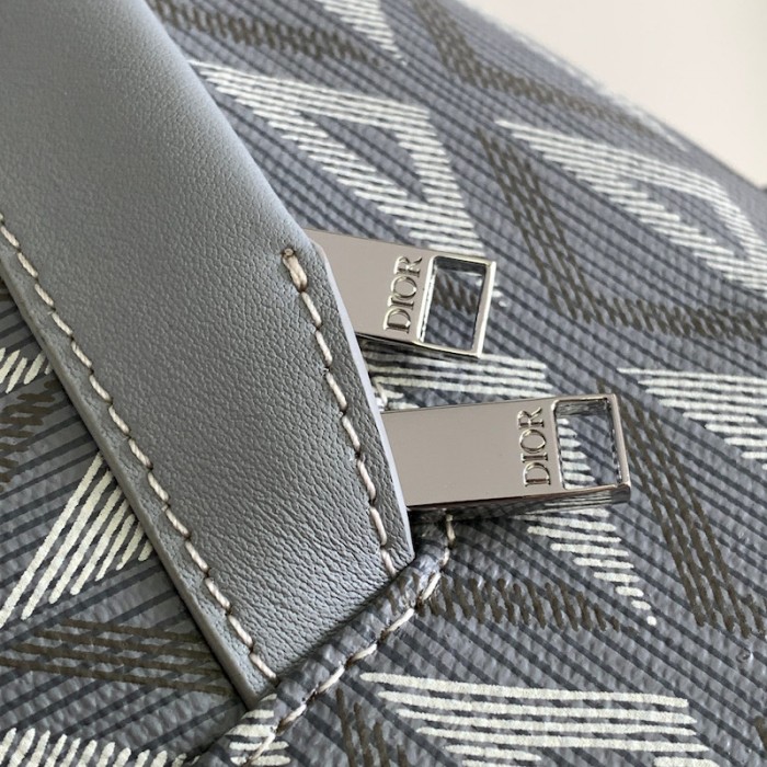 D*or rider backpack D*or gray cd diamond canvas and smooth calfskin