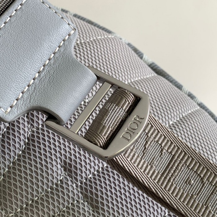 D*or rider backpack D*or gray cd diamond canvas and smooth calfskin