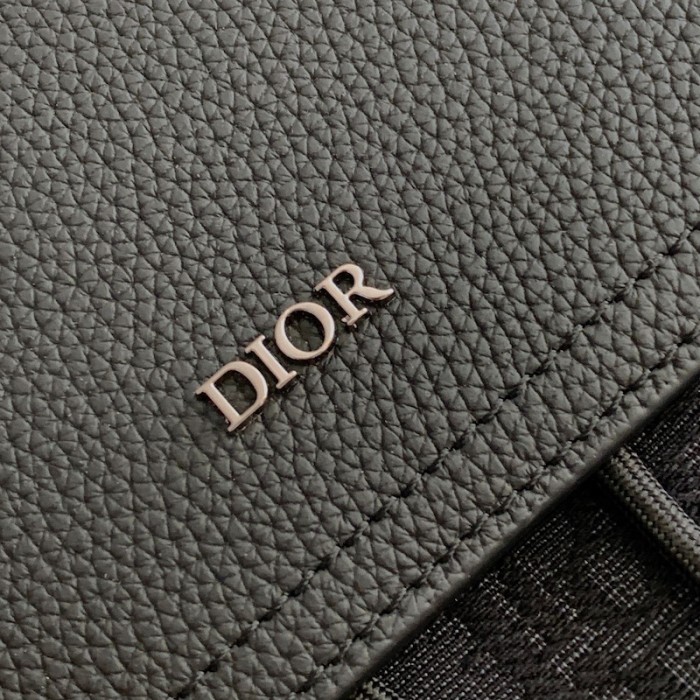 D*or saddle backpack black D*or oblique jacquard