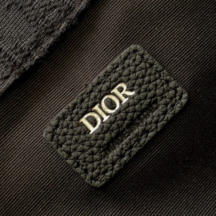 D*or saddle backpack black D*or oblique jacquard