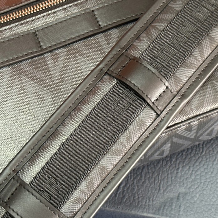 D*or safari bag with strap D*or black cd diamond canvas
