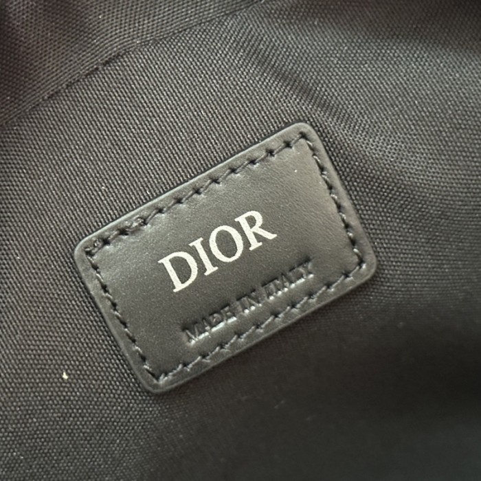 D*or safari bag with strap D*or black cd diamond canvas