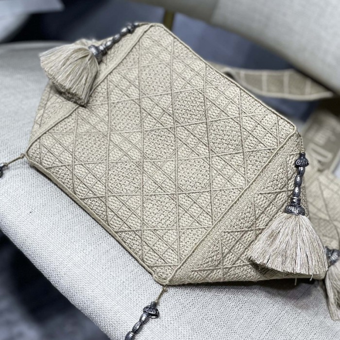 D*or d-bubble bucket bag beige oblique