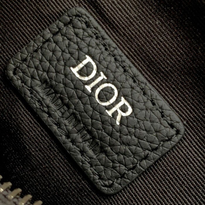 D*or 8 mini bag with strap beige and black D*or oblique jacquard