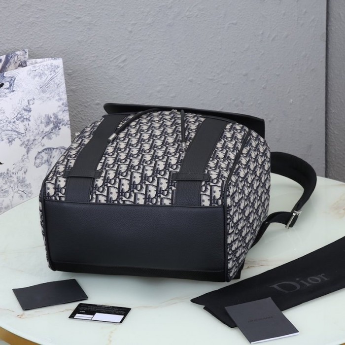 D*or and black D*or oblique jacquard backpack