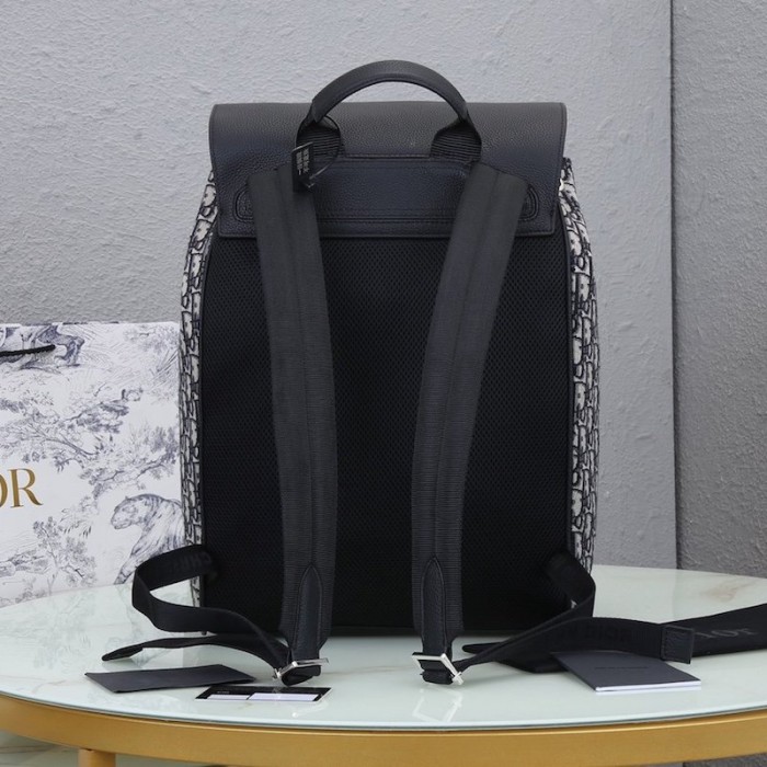D*or and black D*or oblique jacquard backpack