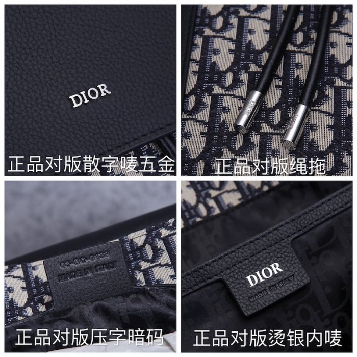 D*or and black D*or oblique jacquard backpack