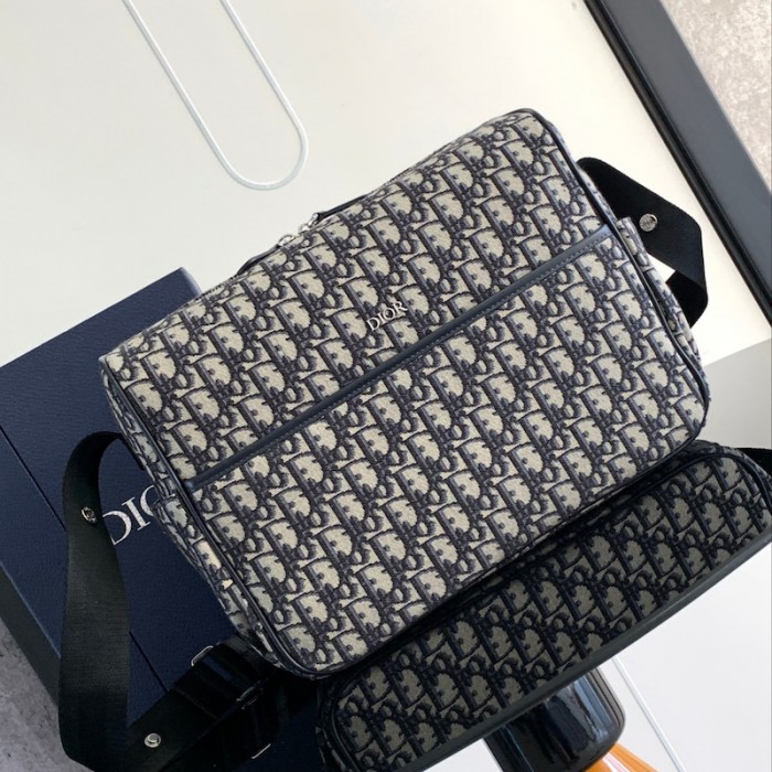 D*or changing bag blue D*or oblique canvas