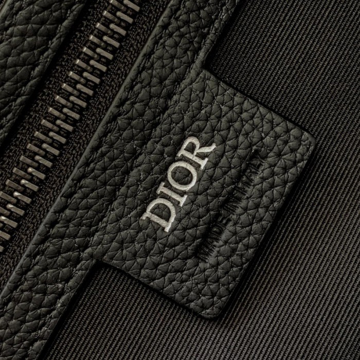 D*or explorer tote bag black D*or oblique mirage technical fabric