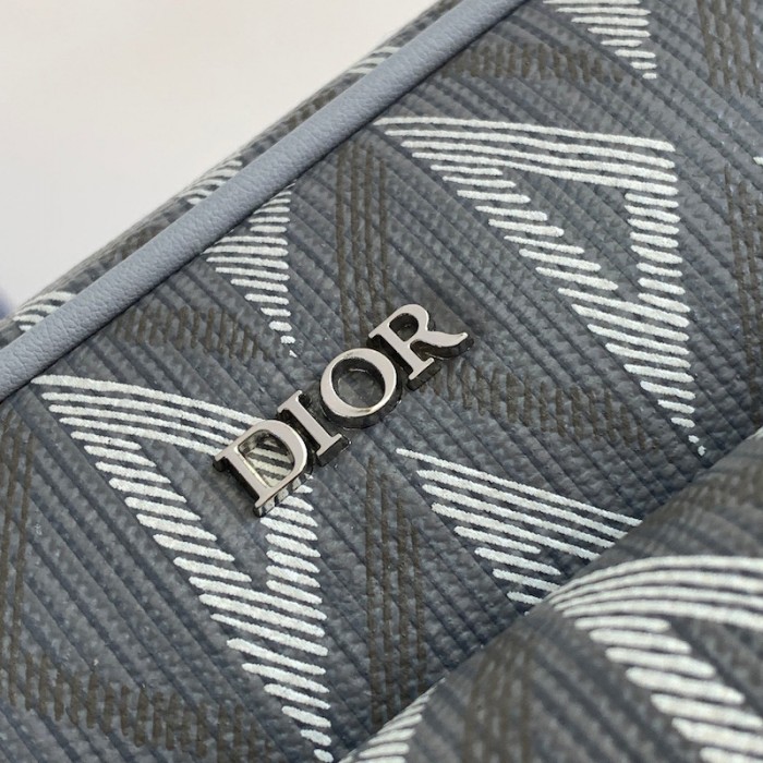D*or hit the road messenger bag gray cd diamond canvas