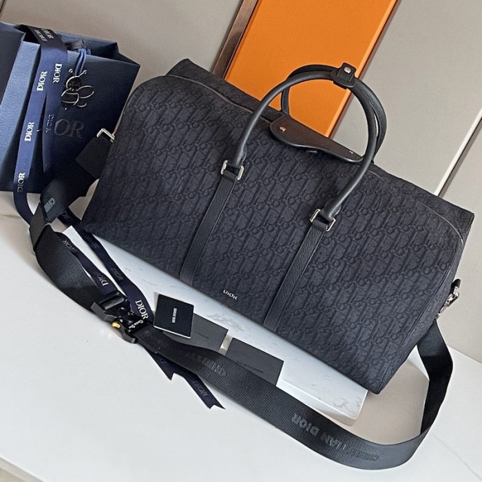 D*or lingot 50 bag black D*or oblique jacquard