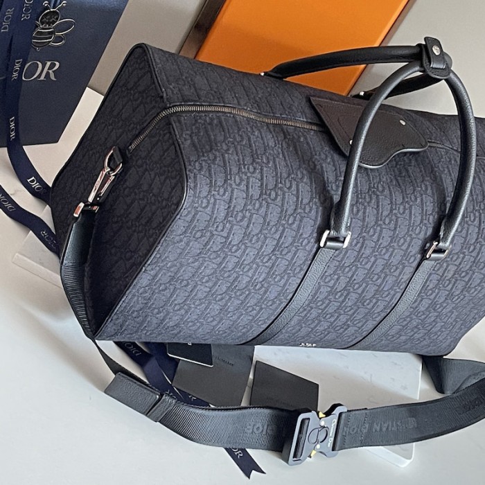 D*or lingot 50 bag black D*or oblique jacquard