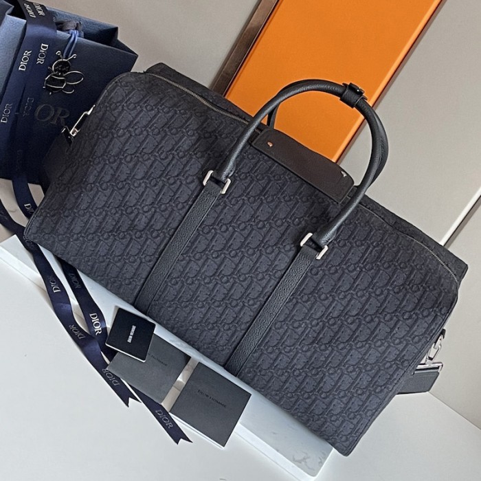 D*or lingot 50 bag black D*or oblique jacquard