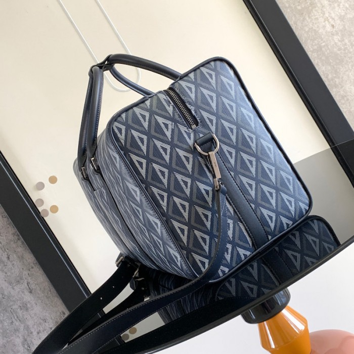 D*or lingot 50 bag navy blue cd diamond canvas