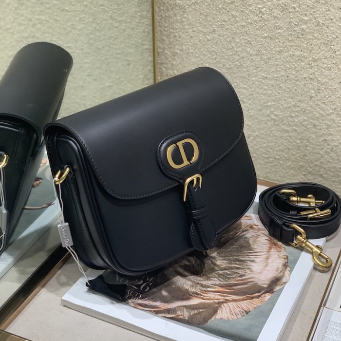 D*or medium bobby bag box calfskin black