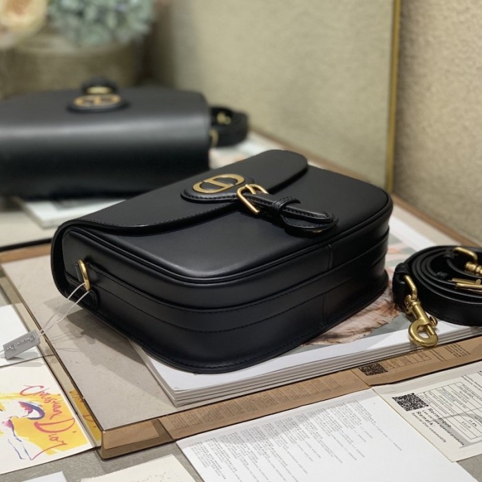 D*or medium bobby bag box calfskin black