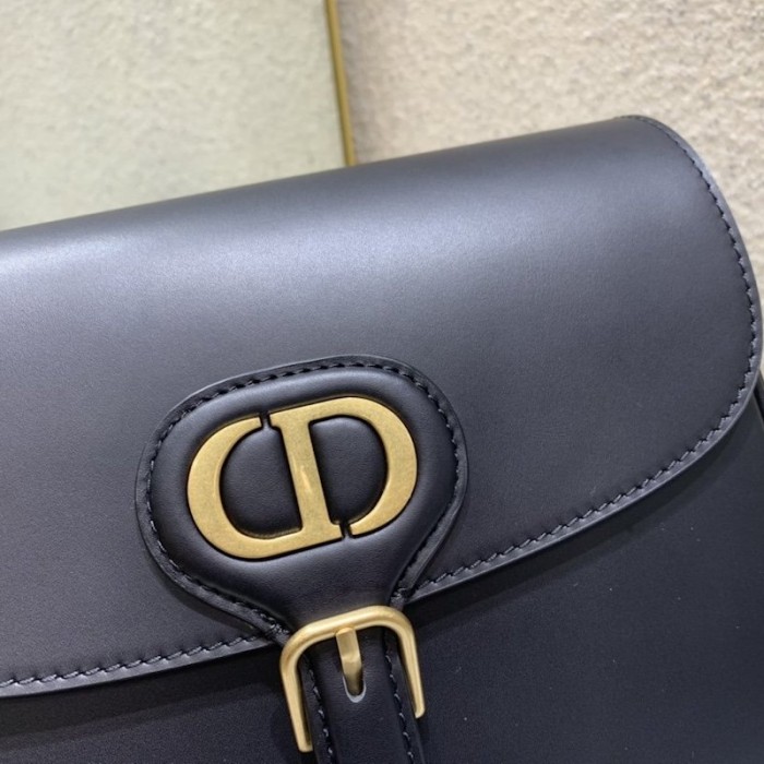 D*or medium bobby bag box calfskin black