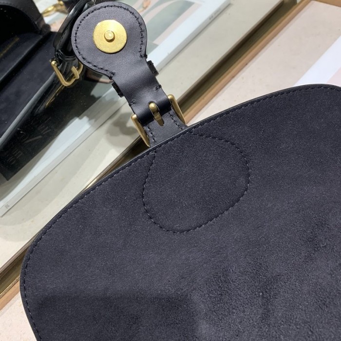 D*or medium bobby bag box calfskin black