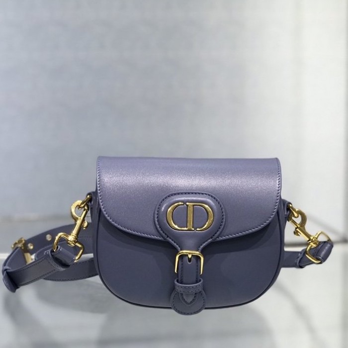 D*or medium bobby bag box calfskin blue