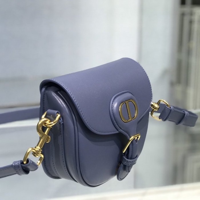 D*or medium bobby bag box calfskin blue