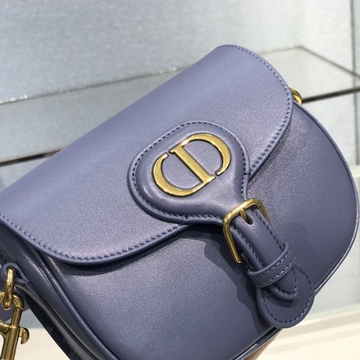 D*or medium bobby bag box calfskin blue