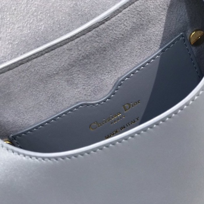D*or medium bobby bag box calfskin blue