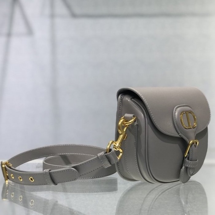 D*or medium bobby bag box calfskin gray