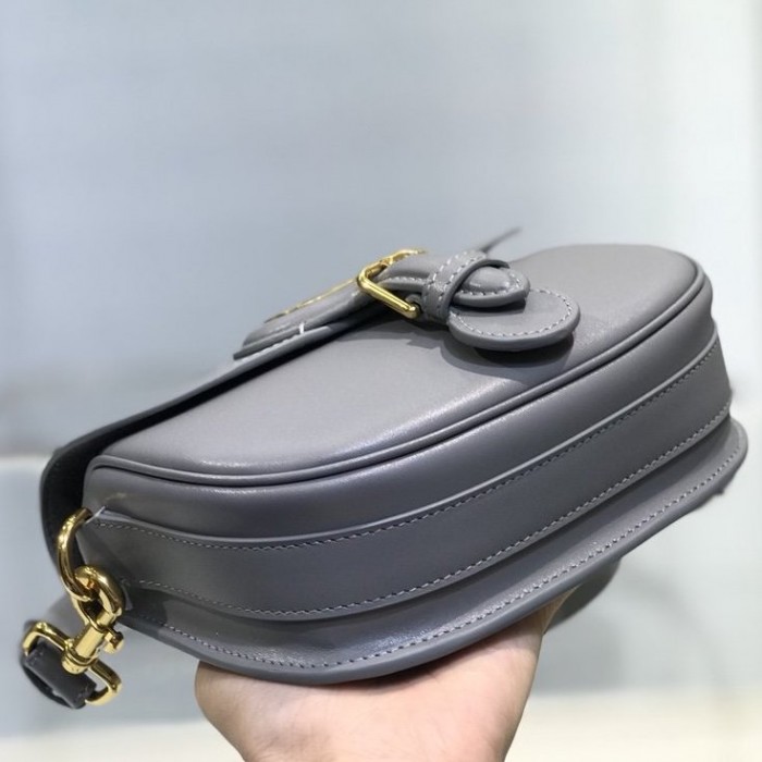 D*or medium bobby bag box calfskin gray