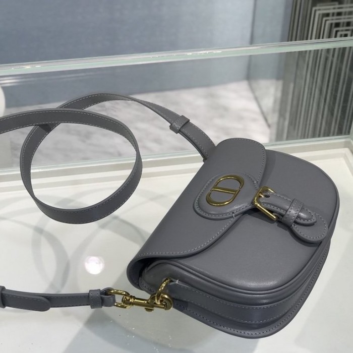 D*or medium bobby bag box calfskin gray
