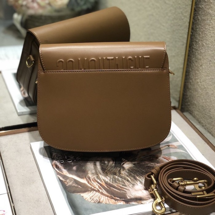 D*or medium bobby bag box calfskin tan