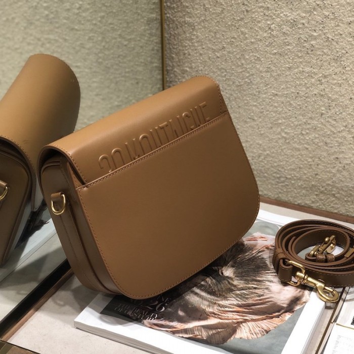 D*or medium bobby bag box calfskin tan