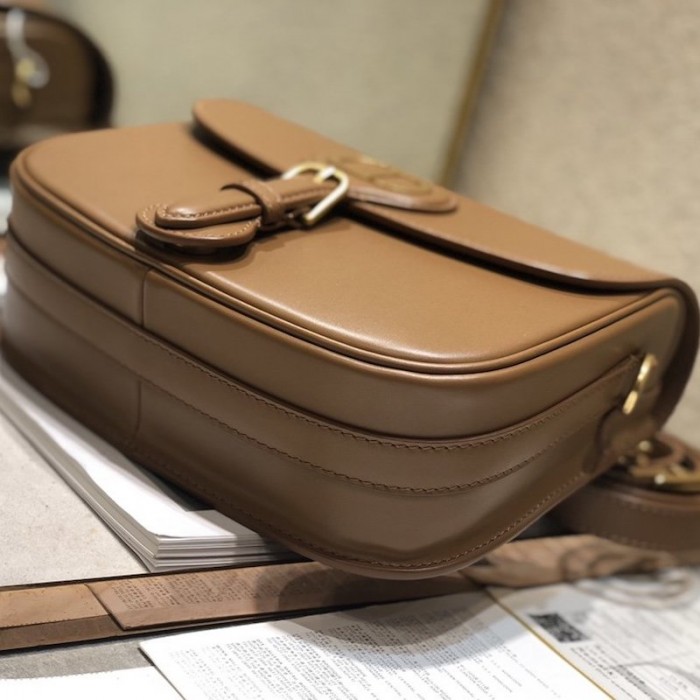 D*or medium bobby bag box calfskin tan
