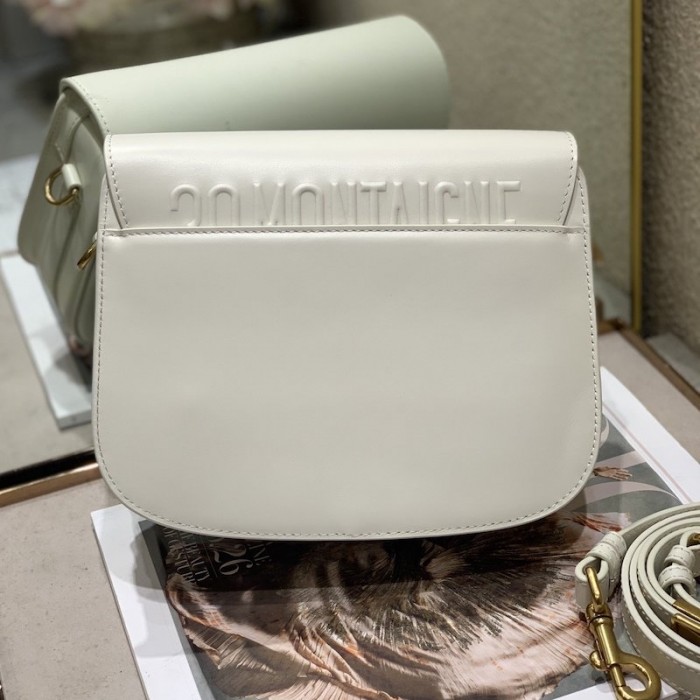 D*or medium bobby bag box calfskin white