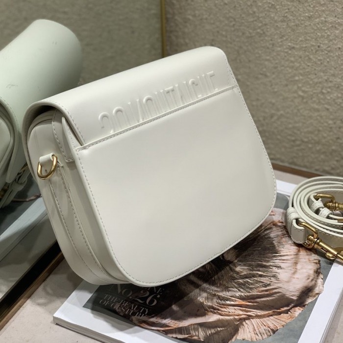 D*or medium bobby bag box calfskin white