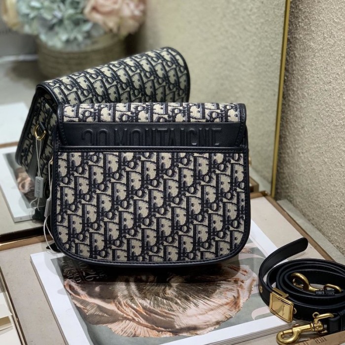 D*or medium bobby bag oblique navy