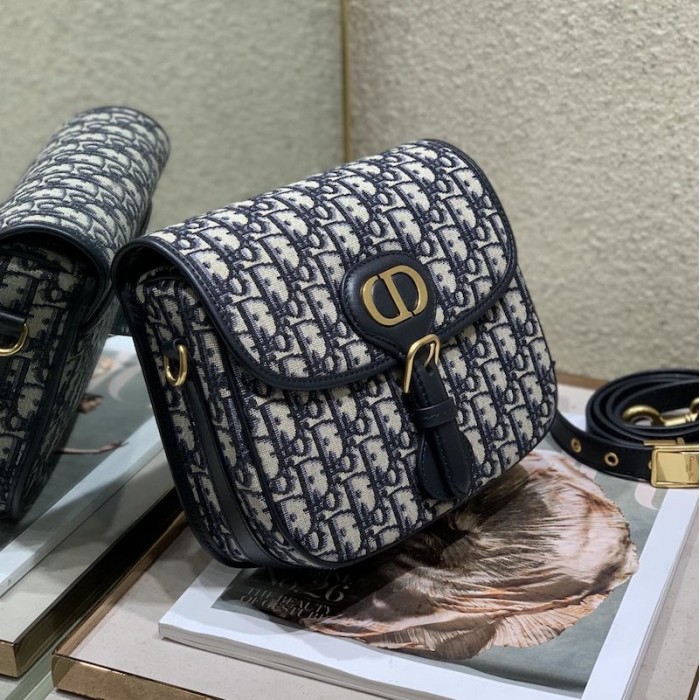 D*or medium bobby bag oblique navy