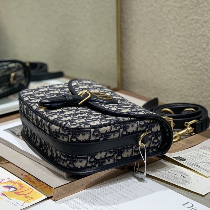 D*or medium bobby bag oblique navy