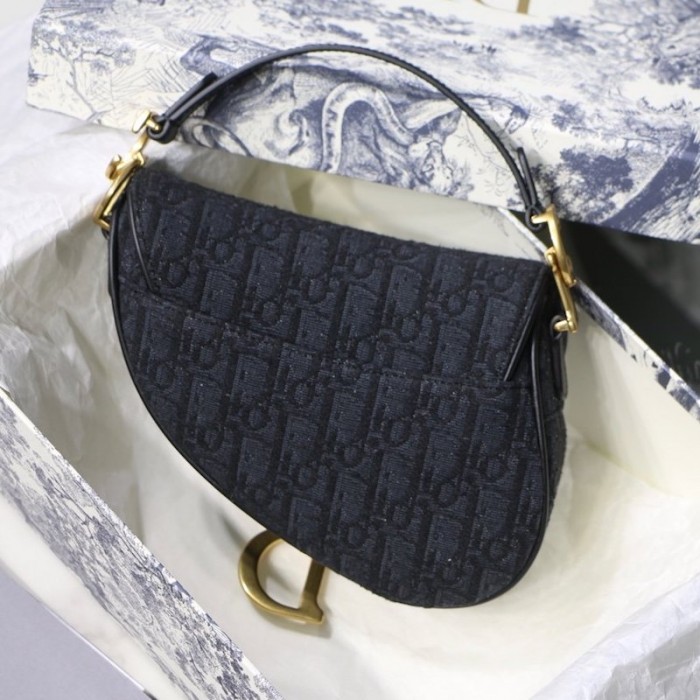 D*or oblique saddle bag black