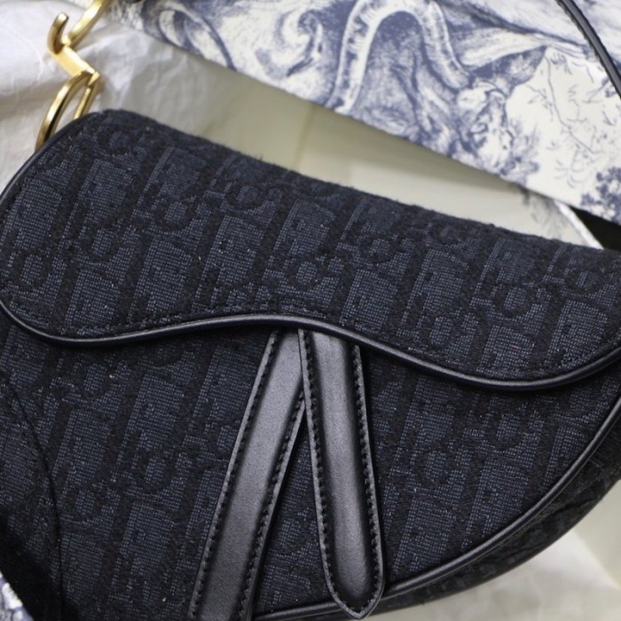 D*or oblique saddle bag black