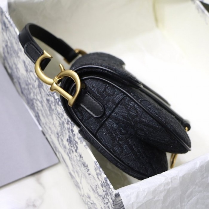 D*or oblique saddle bag black