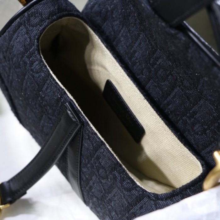 D*or oblique saddle bag black