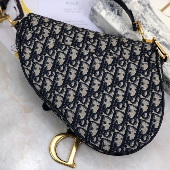D*or oblique saddle bag blue