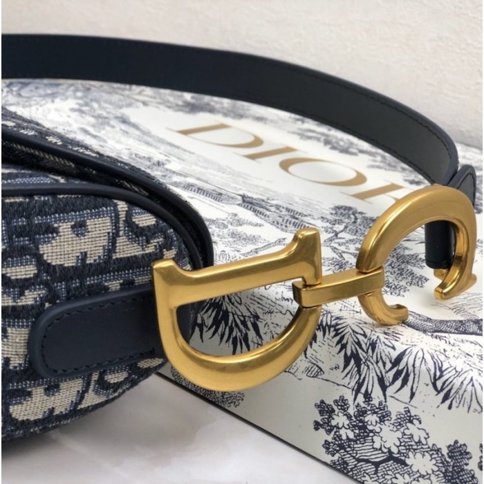 D*or oblique saddle bag blue