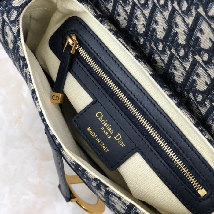 D*or oblique saddle bag blue