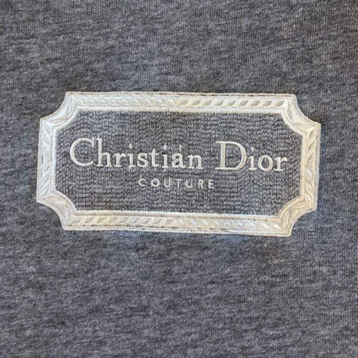 D*or relaxed-fit hooded sweatshirt gray organic cotton fleece