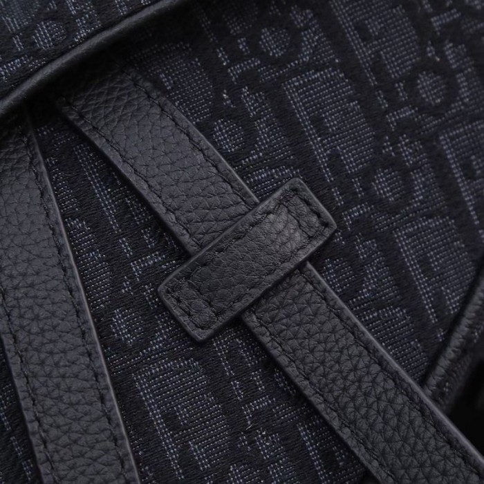 D*or saddle bag black D*or oblique jacquard