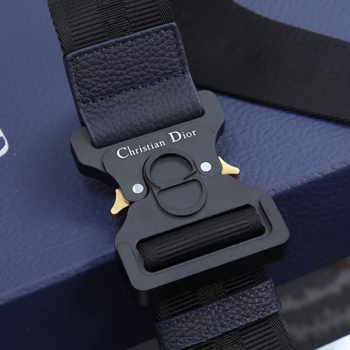 D*or saddle bag black and blue D*or oblique jacquard