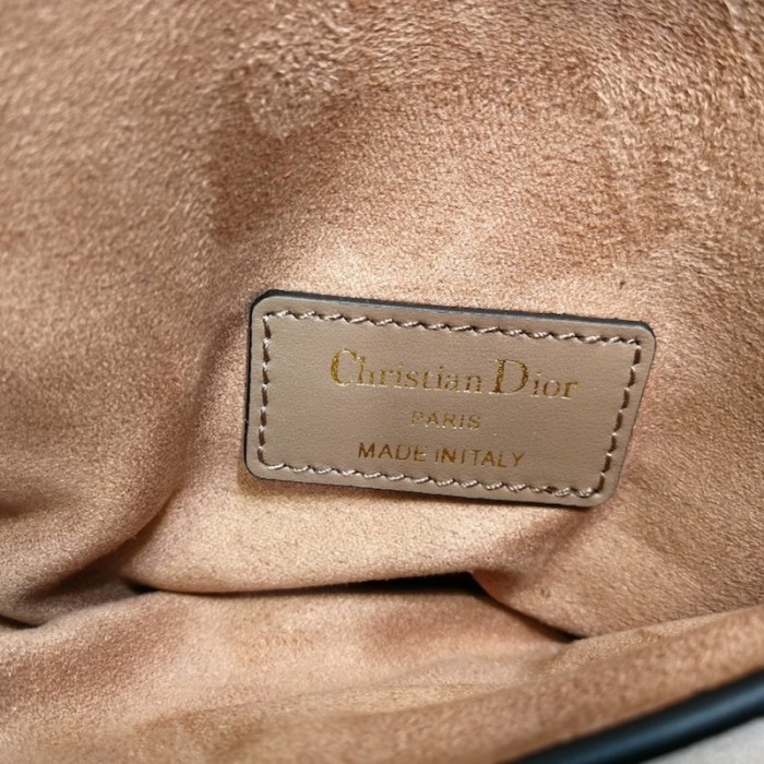 D*or saddle belt bag calfskin leather tan