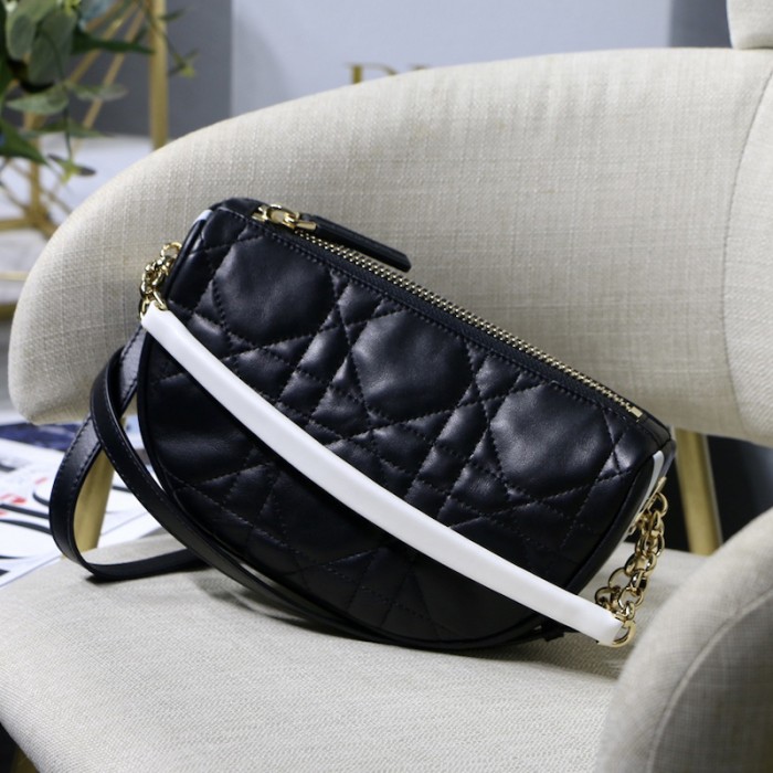small D*or vibe hobo bag black