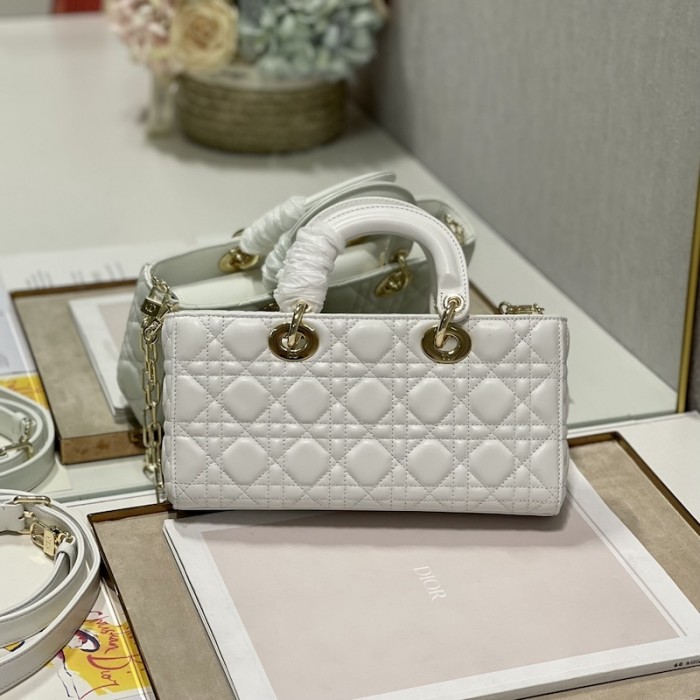 D*or lady d-joy bag white cannage lambskin